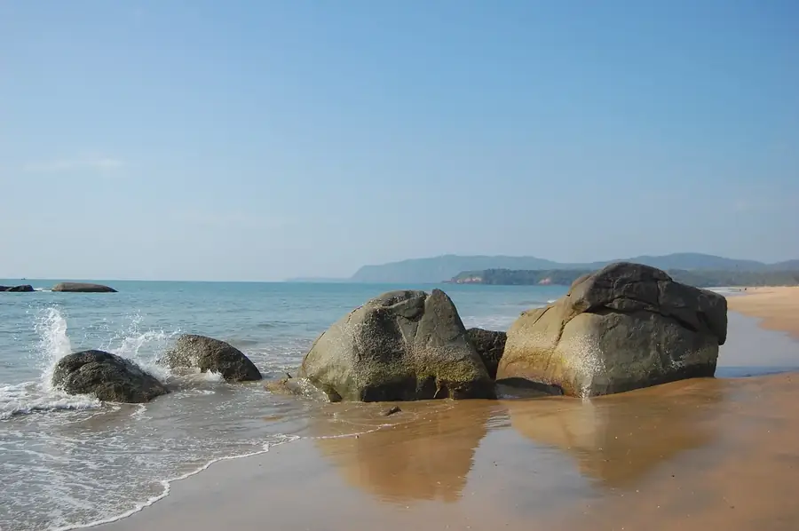 Rocks on Palolem Beach, South Goa